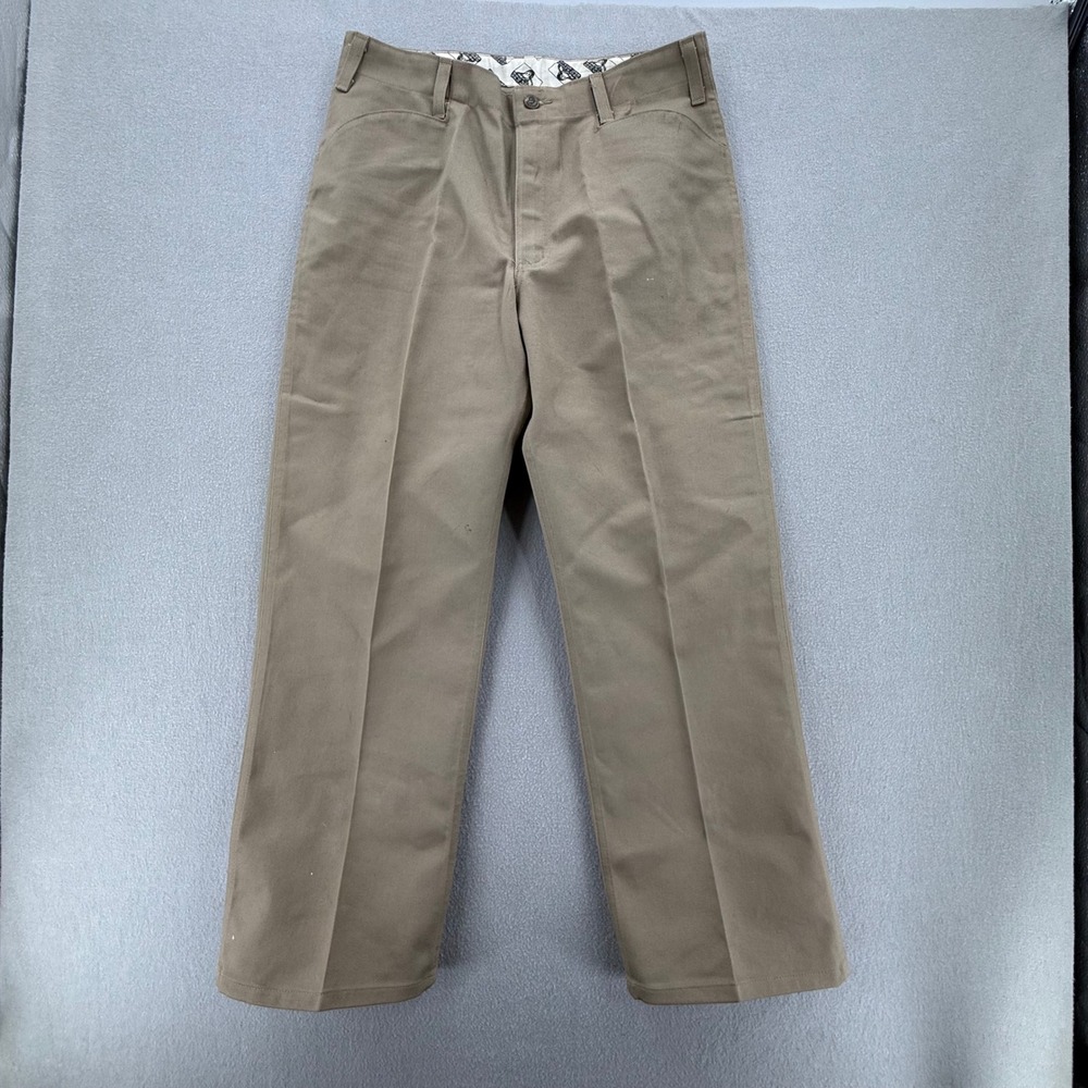 Ben Davis Work Chino Flat Front Utility Durable Pants Trousers Men Size 32 - Picture 1 of 10